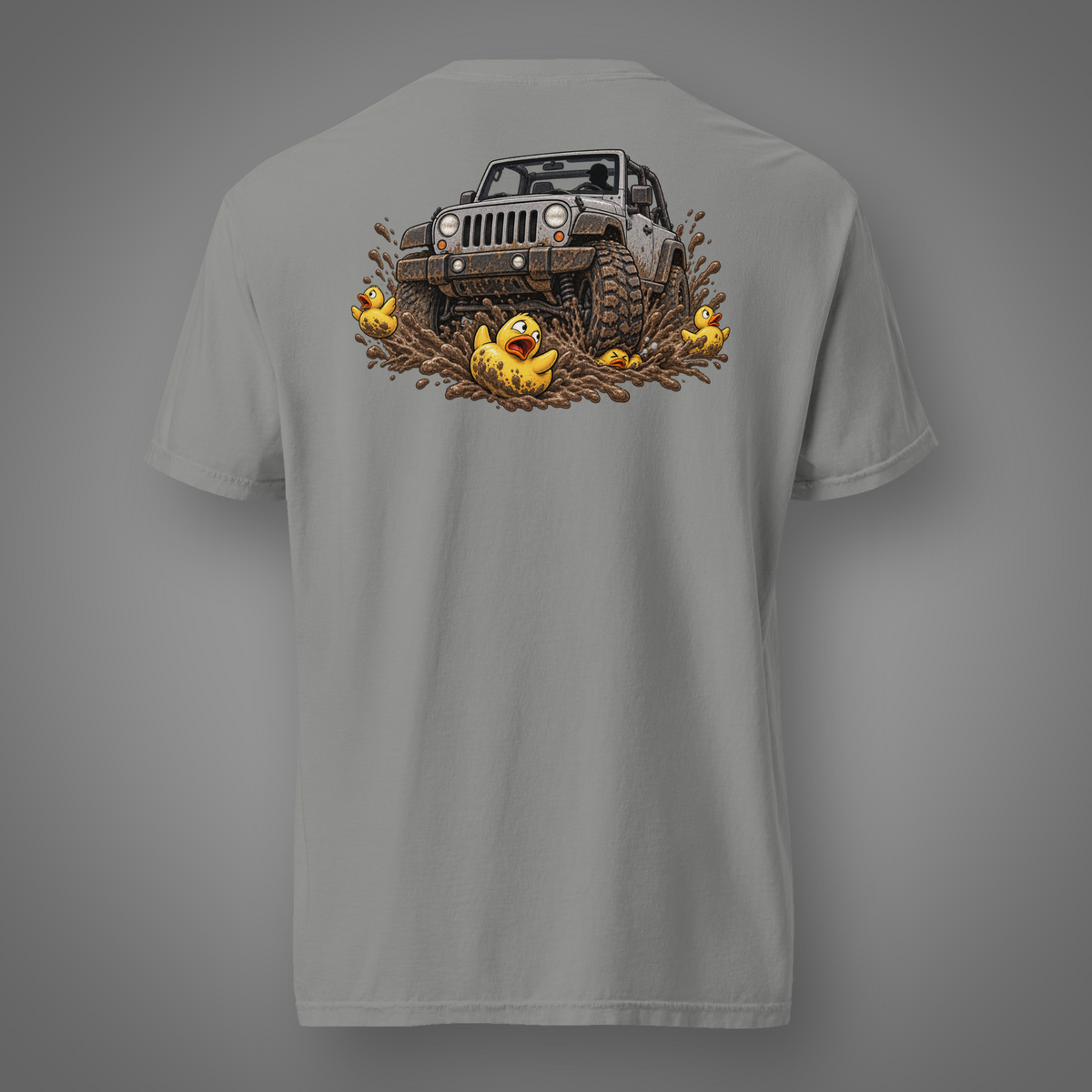 4x4 - No Ducks Given graphic T-shirt in Grey