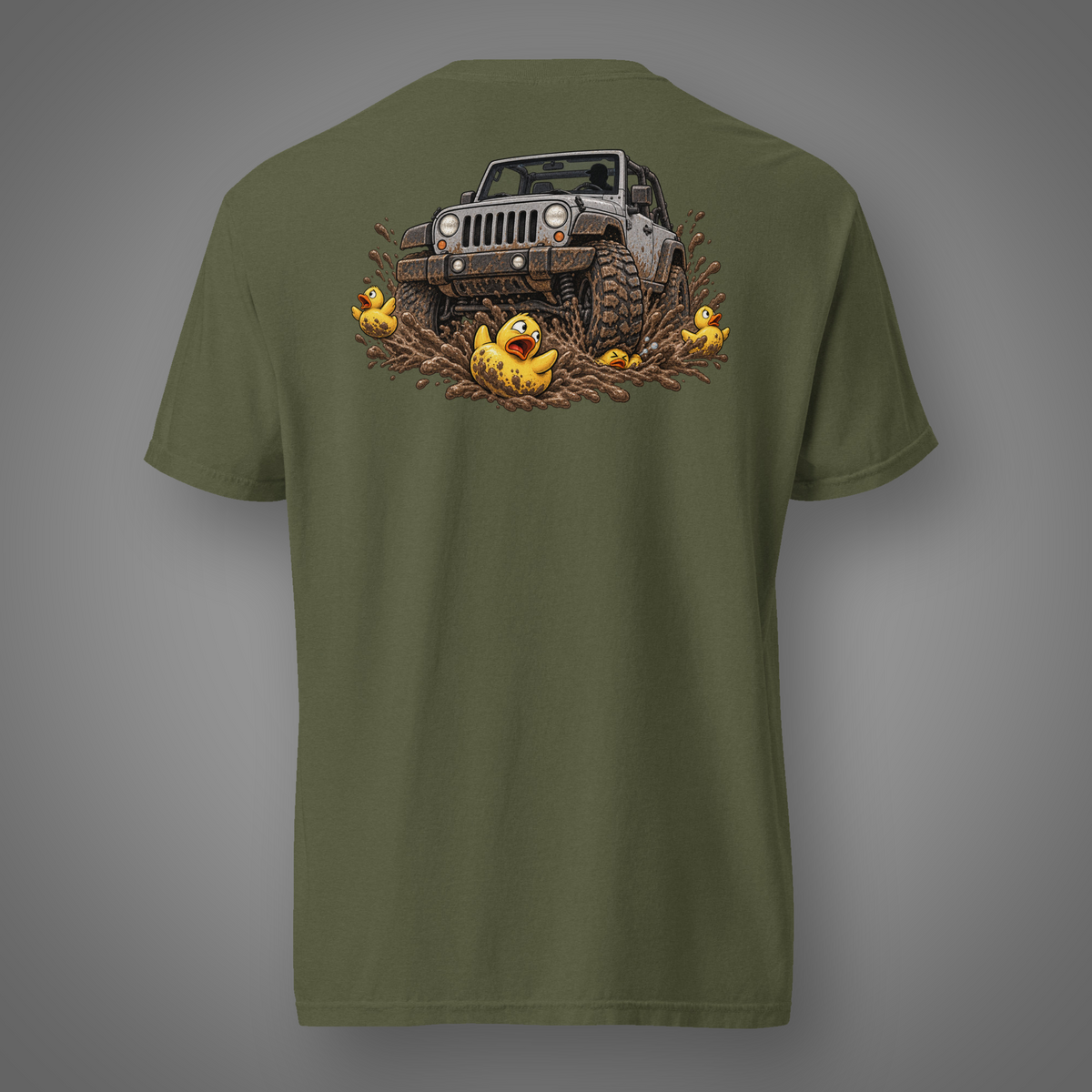 4x4 - No Ducks Given graphic T-shirt in Hemp
