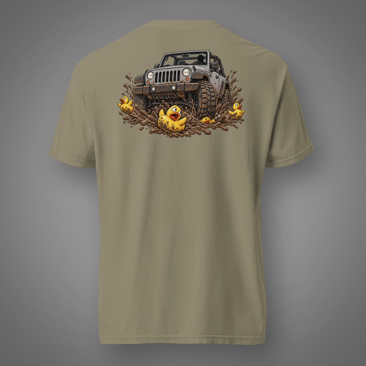 4x4 - No Ducks Given graphic T-shirt in Sandstone