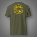 4x4 - Round Lights Beware back-print graphic T-shirt in Hemp