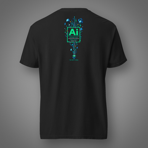 AI Drift - The Drift is Real back-print graphic T-shirt in Black