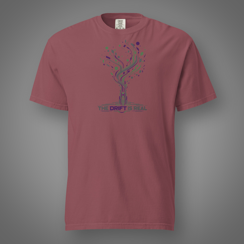 AI Drift - Signal Bloom graphic T-shirt in Brick