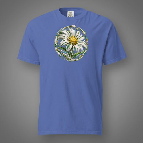 BioMech - Daisy mystic blue front studio mockup
