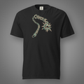 Chaotic Neutral alignment graphic t-shirt in Black, FeralSpark studio mockup