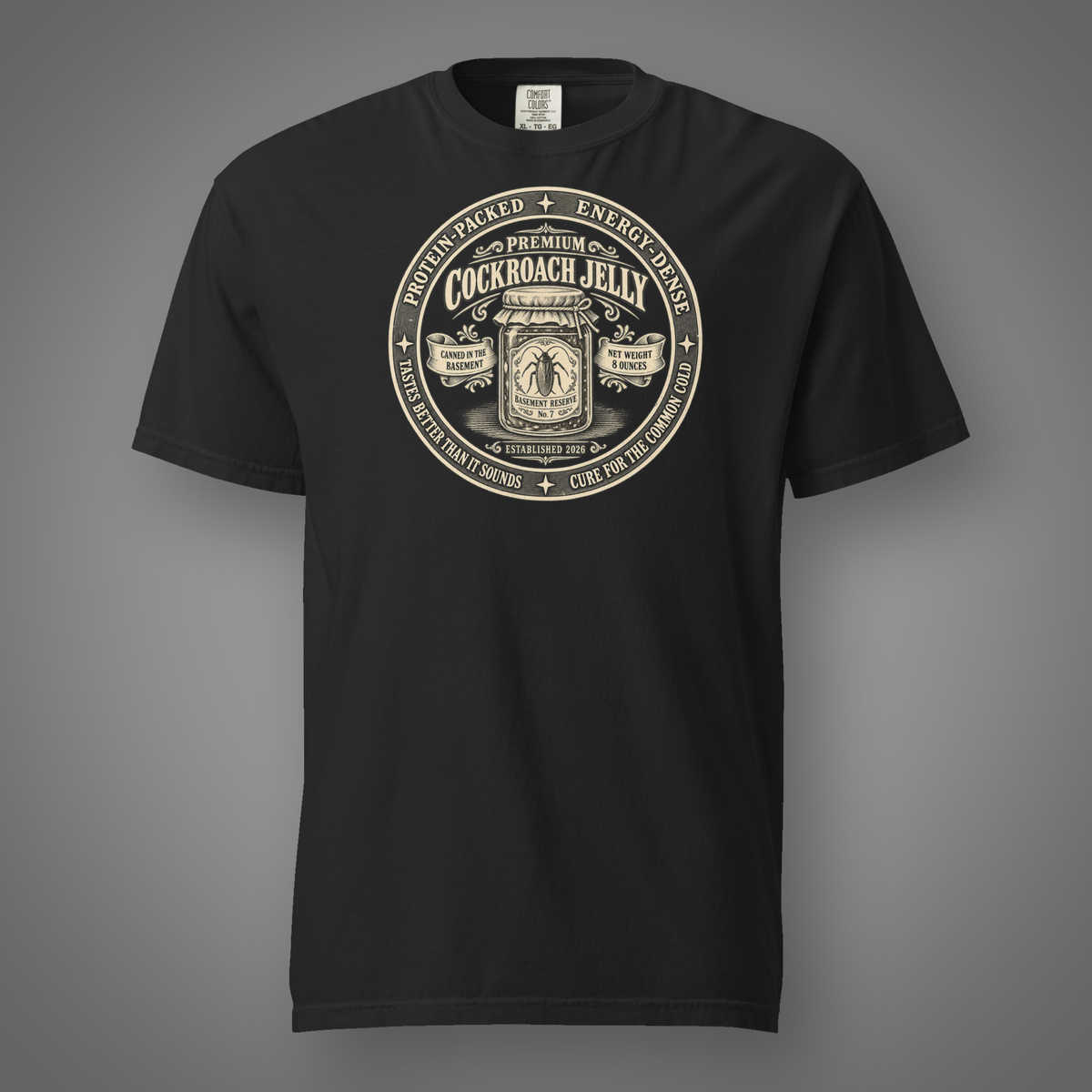 Cockroach - Premium Jelly graphic T-shirt in Black