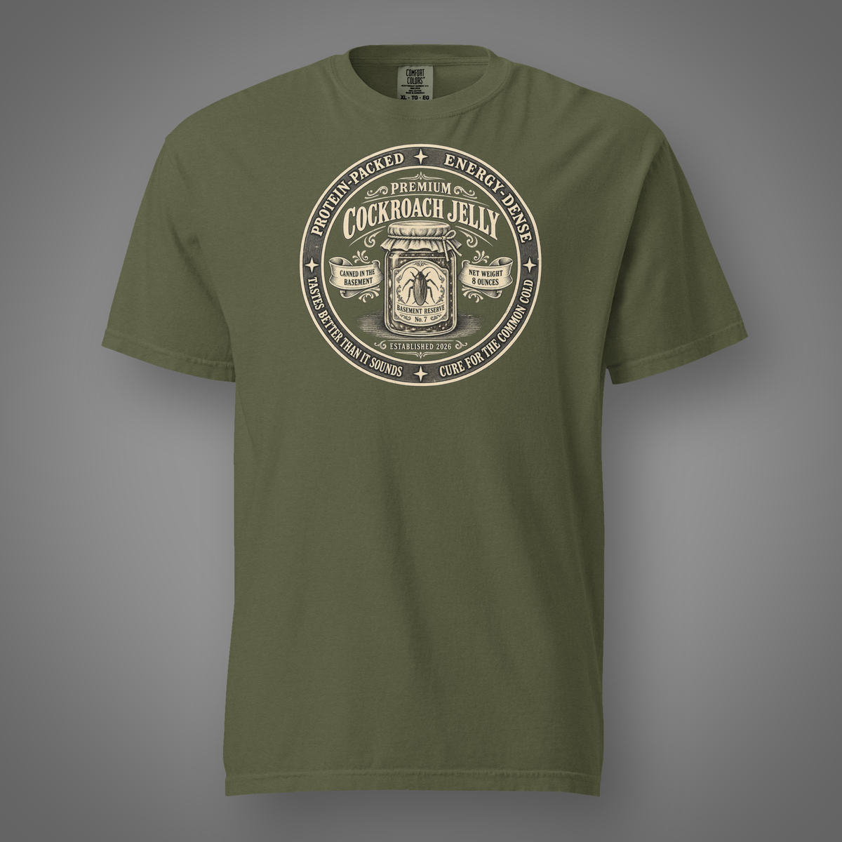 Cockroach - Premium Jelly graphic T-shirt in Hemp