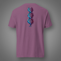 DNA - Twisted by Nature back-print graphic T-shirt in Berry