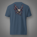 Eagle - Shattered Glory back-print graphic T-shirt in Midnight