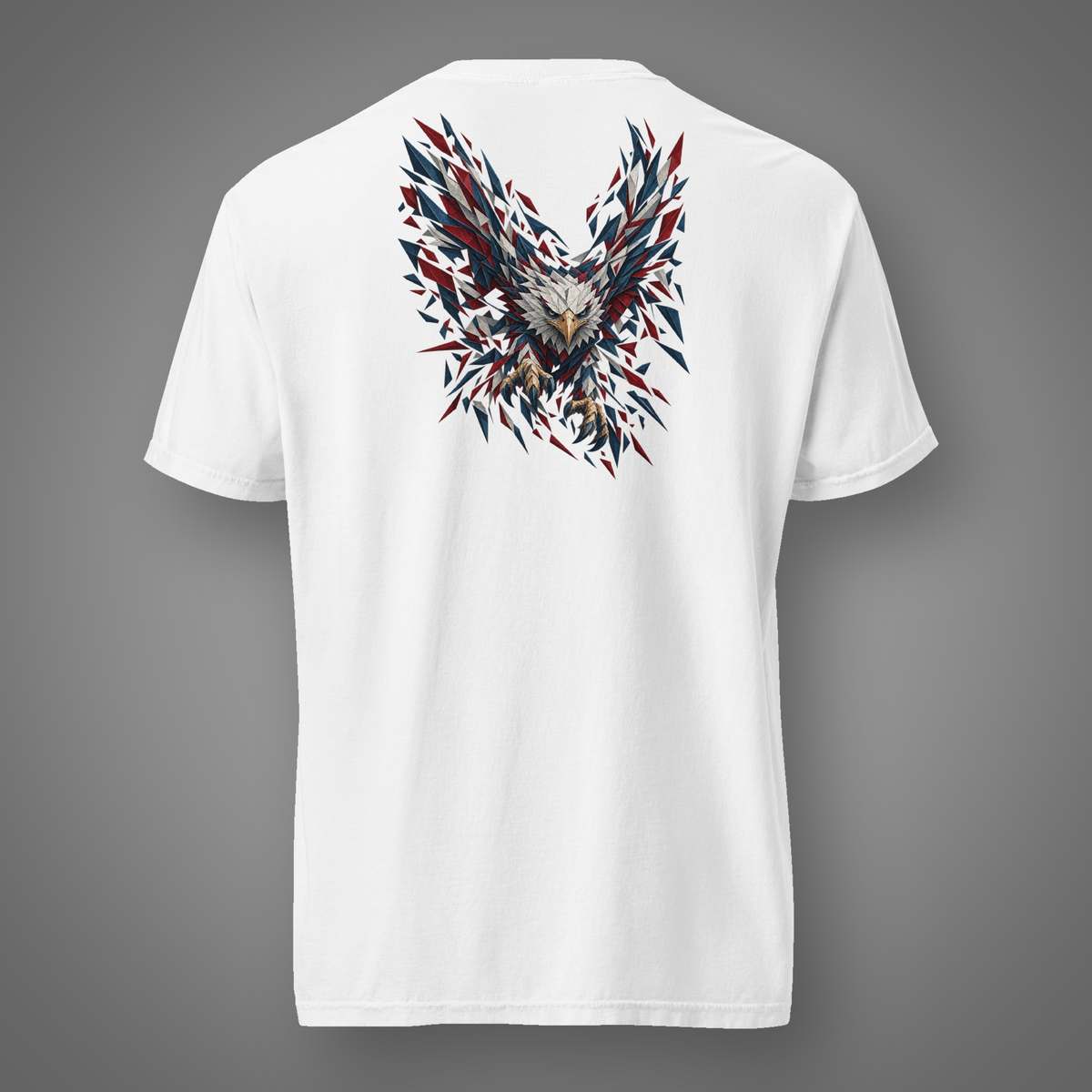 Eagle - Shattered Glory back-print graphic T-shirt in White