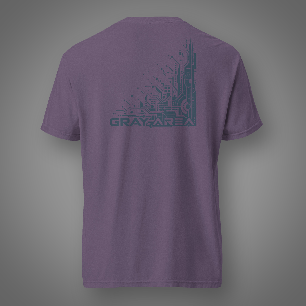 Gray Area - Perception Shift back-print graphic T-shirt in Grape