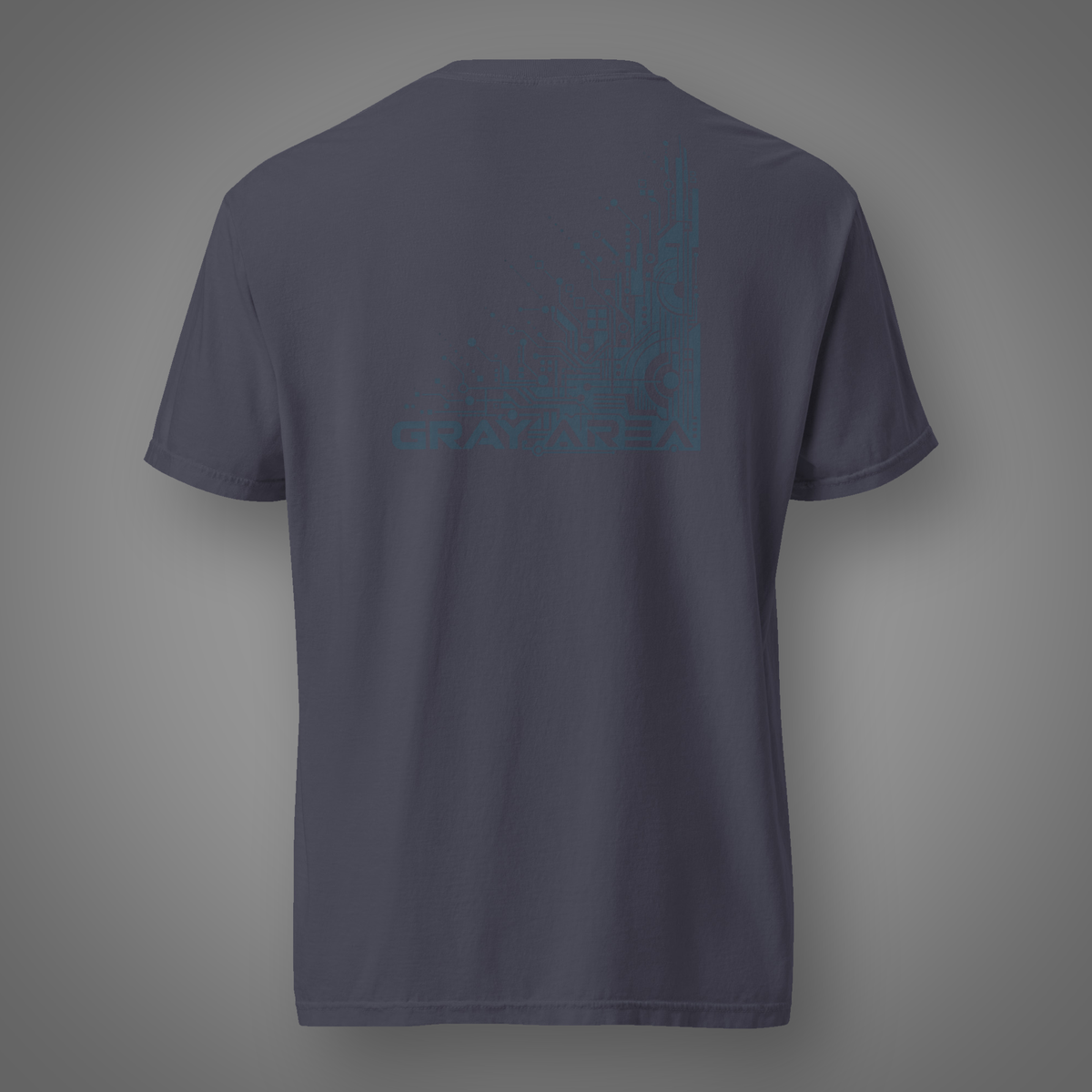 Gray Area - Perception Shift back-print graphic T-shirt in Navy
