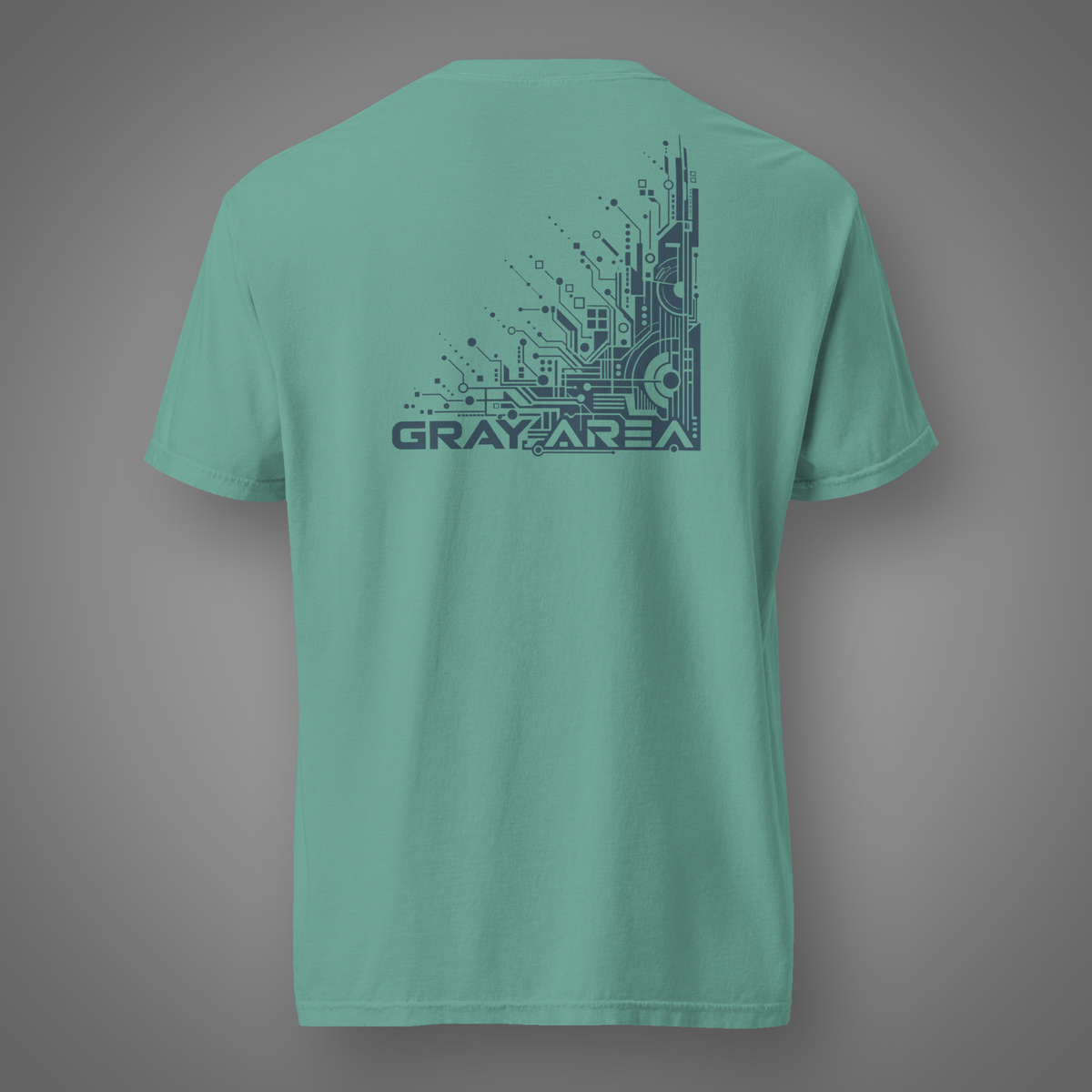 Gray Area - Perception Shift back-print graphic T-shirt in Seafoam