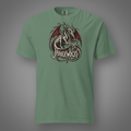 Jabberwocky poetic creature T-shirt light-green front studio