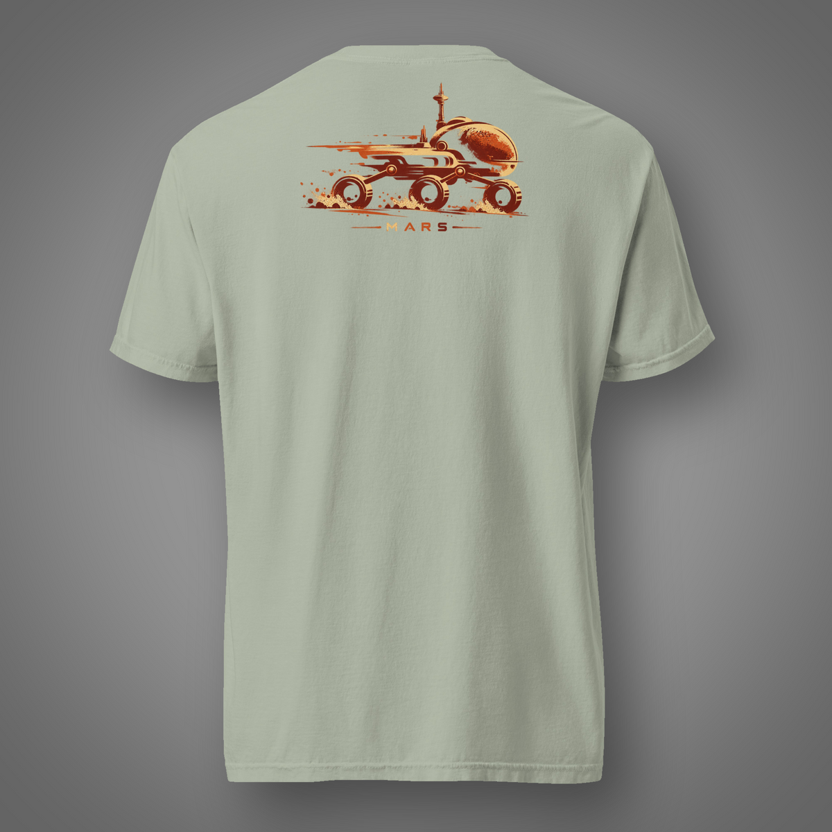 Mars Rover - Trailblazer back-print graphic T-shirt in Bay