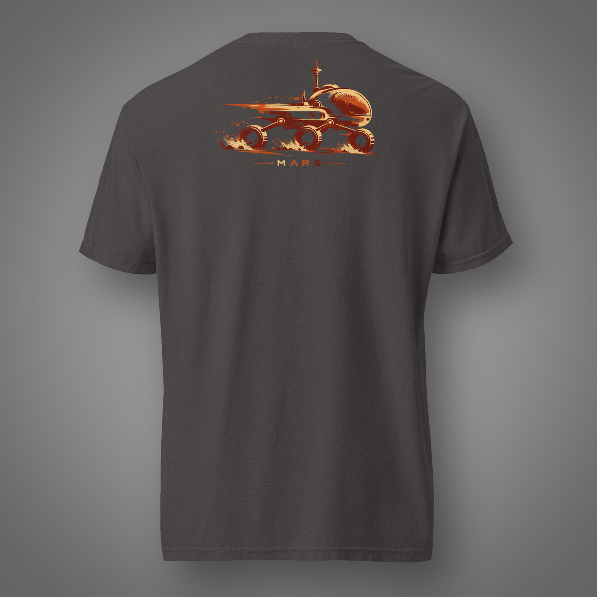 Mars Rover - Trailblazer back-print graphic T-shirt in Graphite
