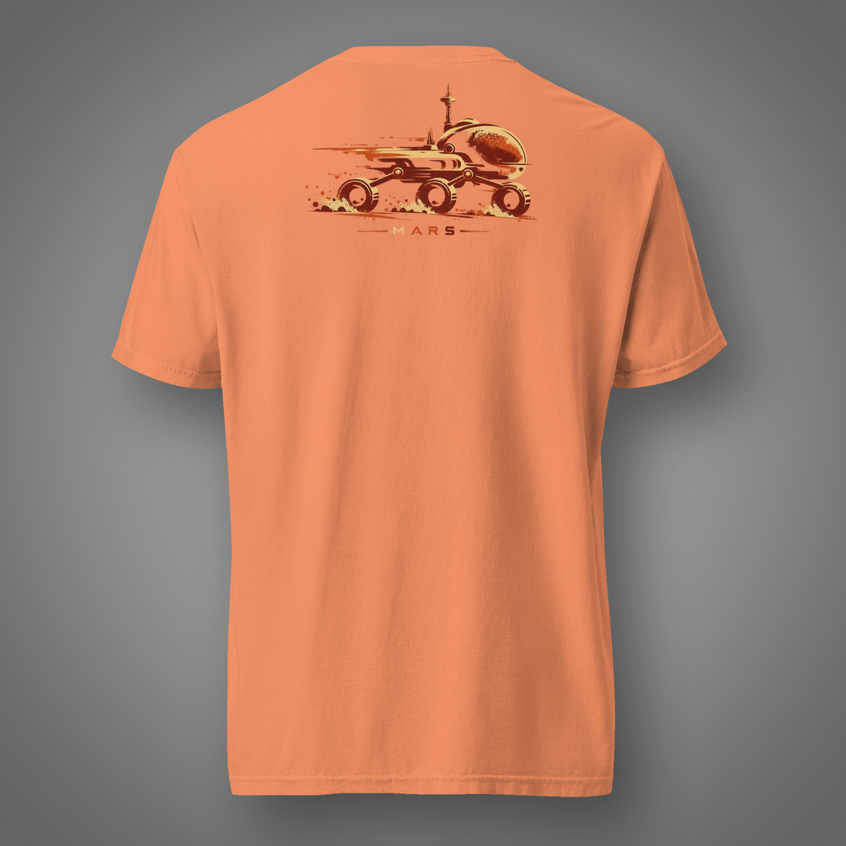 Mars Rover - Trailblazer back-print graphic T-shirt in Terracotta