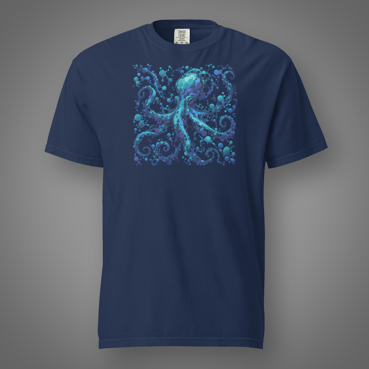 Octopus - Ink Deep graphic T-shirt in True Navy