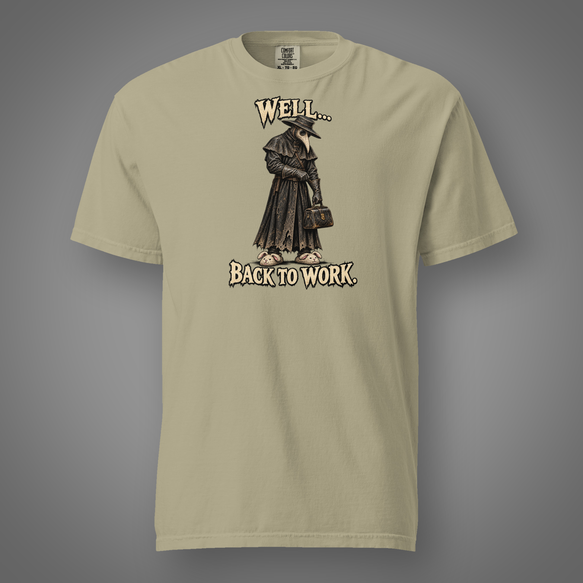 Plague Doctor - Retired graphic T-shirt in Khaki