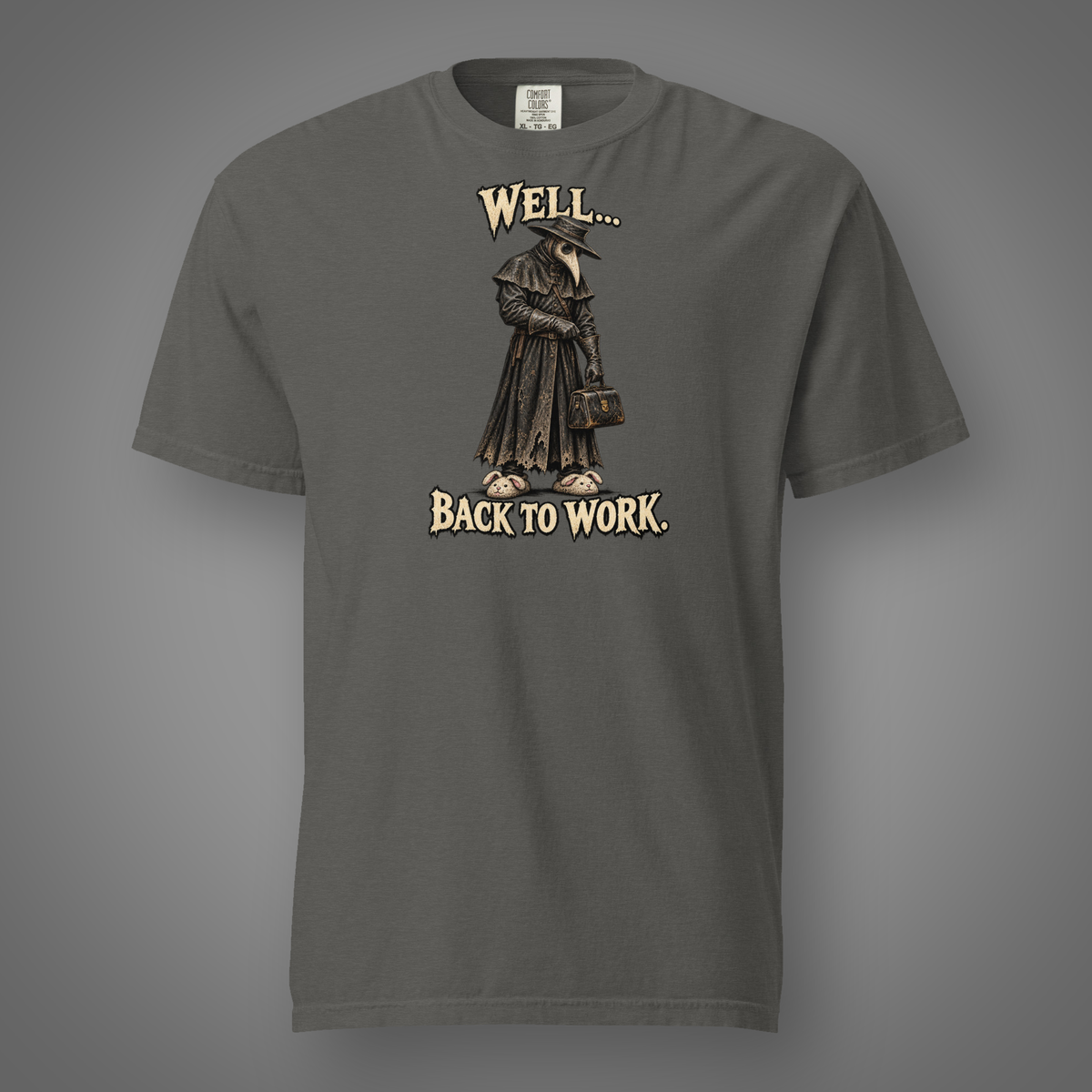 Plague Doctor - Retired graphic T-shirt in Pepper