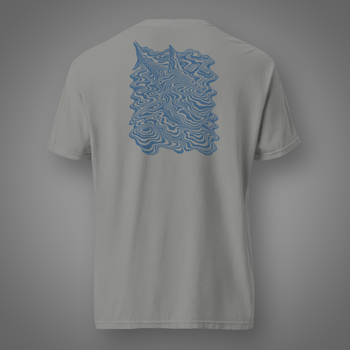 Shark - Undertow back-print graphic T-shirt in Grey