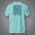 Shark - Undertow back-print graphic T-shirt in Lagoon Blue