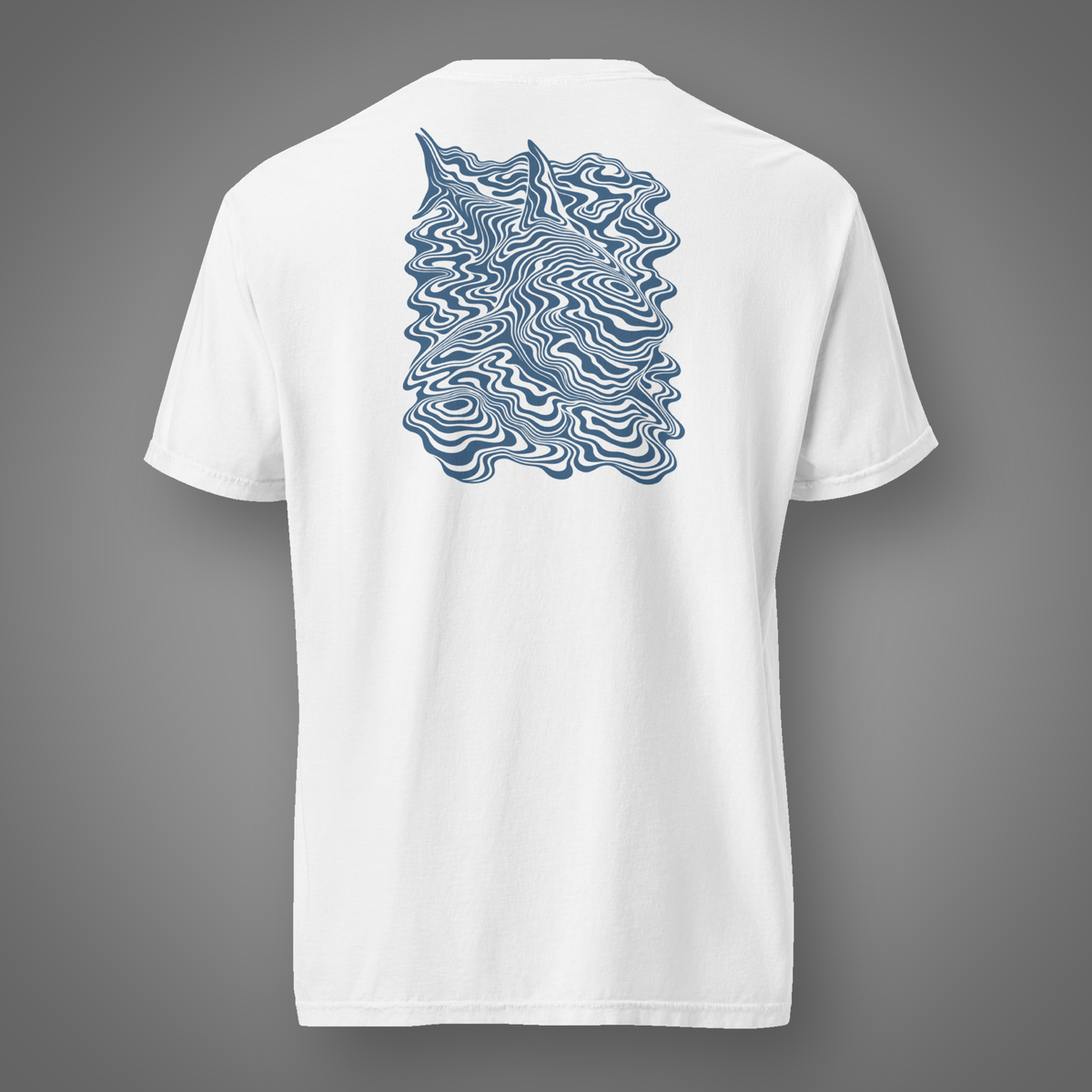 Shark - Undertow back-print graphic T-shirt in White
