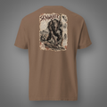 Skinwalker - Dark Entity horror graphic T-shirt in Espresso