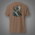 Storybook Fox - Curiosity back-print graphic T-shirt in Espresso