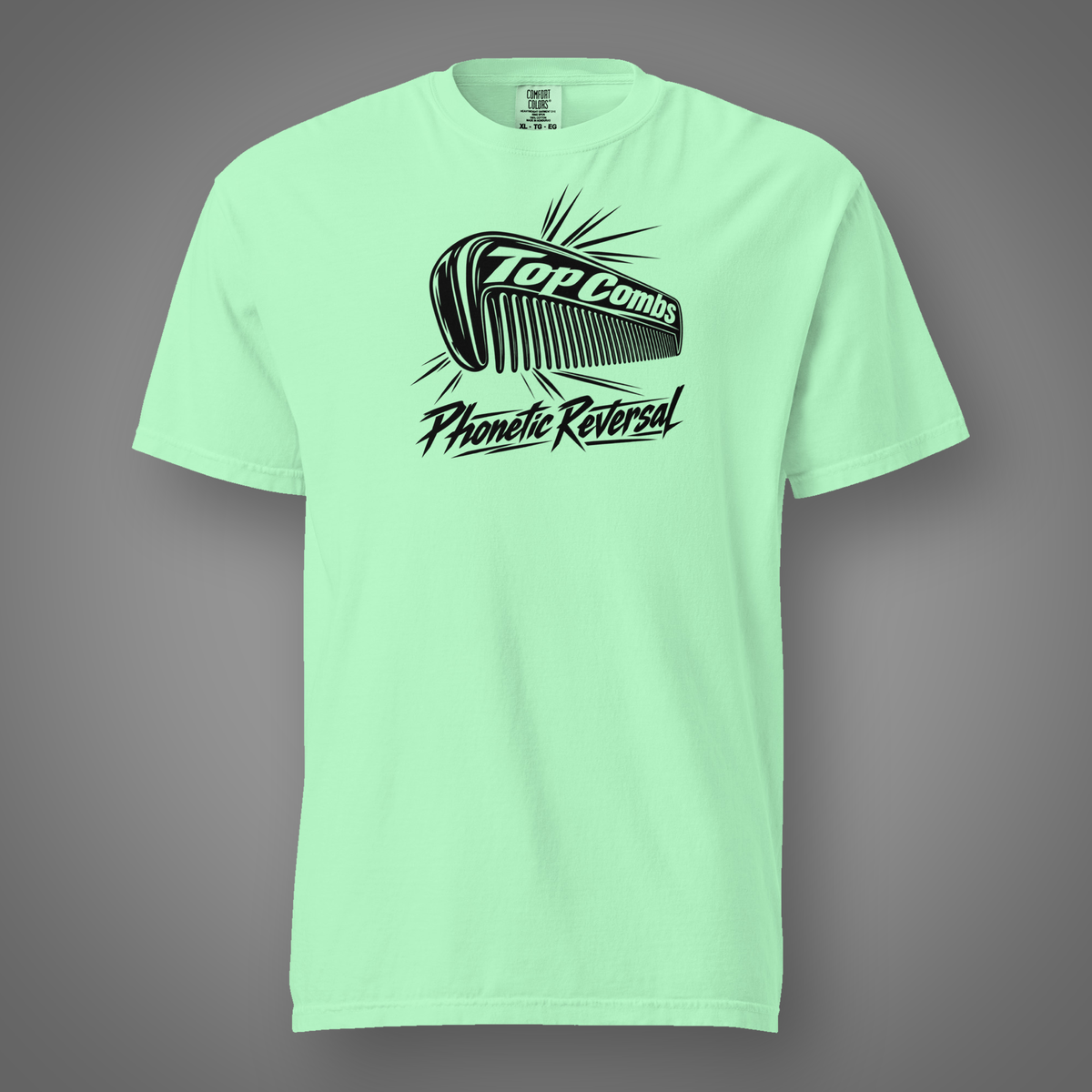 Top Combs t-shirt in Island Reef — FeralSpark studio mockup